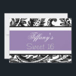 Sweet sixteenパーティの招待状 招待状<br><div class="desc">トレンディーsweet sixteenパーティの招待状、簡単にカスタマイズ可能なカッコいいお尻とクリック!カスタマイズ! "it"追加オプションの追加、変更、削除、サイズ変更、再着色、再スタイリング、文字とイメージ</div>