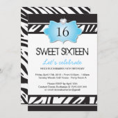 sweet sixteenパーティの招待状 招待状 (正面/裏面)