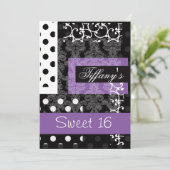 Sweet sixteenパーティの招待状 招待状 (スタンド正面)