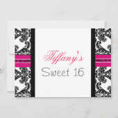 Sweet sixteenパーティの招待状 招待状 (正面)