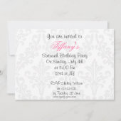 Sweet sixteenパーティの招待状 招待状 (裏面)