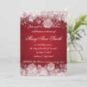 Sweet sixteenパーティーきらめくナイト2レッド 招待状 (スタンド正面)