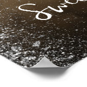 Sweet sixteenパーティーウェルカムサインと写真 ポスター (角)