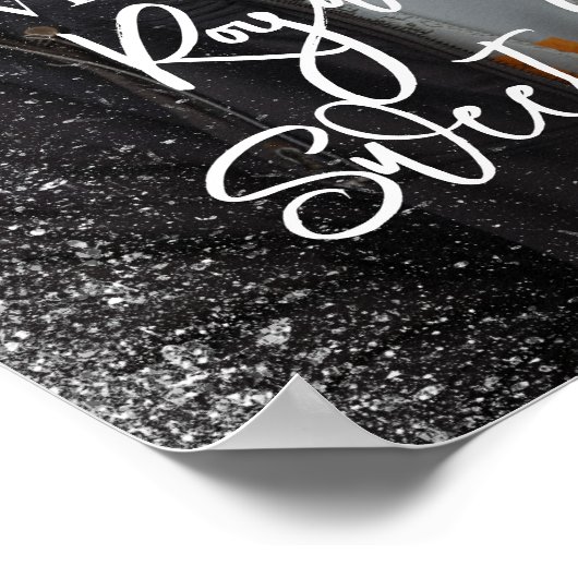 Sweet sixteenパーティーウェルカムサインと写真 ポスター (角)