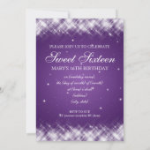 Sweet sixteenパーティーグラマースパーク紫 招待状 (裏面)