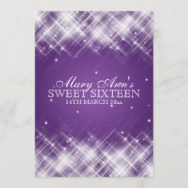 Sweet sixteenパーティーグラマースパーク紫 招待状