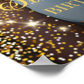 Sweet sixteenパーティーフォトウェルカムサイン ポスター (角)