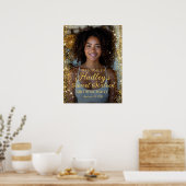 Sweet sixteenパーティーフォトウェルカムサイン ポスター (キッチン)