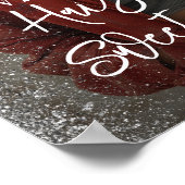 Sweet sixteenパーティーフォトウェルカムサイン ポスター (角)