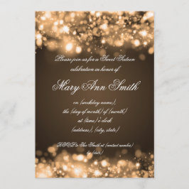 Sweet sixteenパーティー·ラきらめくイト 招待状