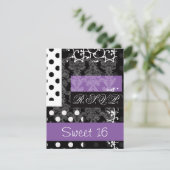 Sweet sixteenパーティーRSVP 出欠カード (スタンド正面)