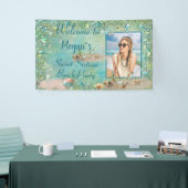 Sweet sixteenビーチパーティーシーシェルズサンドスターフィッシュ 横断幕 (トレードショー)