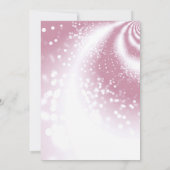 Sweet sixteenピンクとプリンセスガウン 招待状 (裏面)