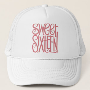 Sweet sixteenピンクハット キャップ