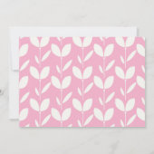 Sweet sixteenピンクフローラ16誕生日写真 招待状 (裏面)