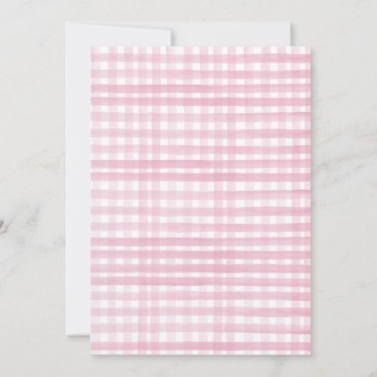 Sweet sixteenピンクボウコケット16誕生日 招待状 (裏面)