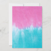 Sweet sixteenピンク絞り染めパーティの招待状 招待状 (裏面)