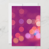 Sweet sixteenピンク《写真》ぼけ味パーティの招待状 招待状 (裏面)