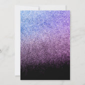 Sweet sixteenフェイクダイヤモンドジェムパープル招待状 招待状 (裏面)