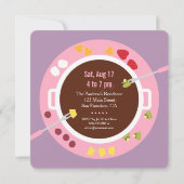 Sweet sixteenフォンデュ女子バースデーパーティー 招待状 (裏面)