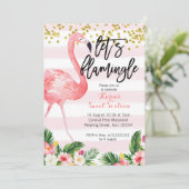 Sweet sixteenフラミンゴ招待 招待状 (スタンド正面)