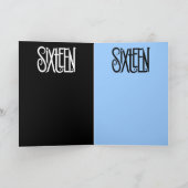 sweet sixteenブラックカード カード (内部)