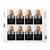 Sweet sixteenブラック&シルバー製水厩舎 ラベル (フルシート)