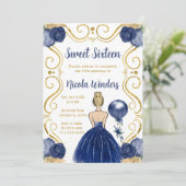 Sweet sixteenブロンドプリンセスイン海軍 招待状 (スタンド正面)