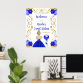 Sweet sixteenブロンドプリンセスブ王室のルーウェルカム ポスター (ホームオフィス)