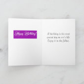 Sweet sixteenプリンセスクラウン16誕生日クイーン カード (内部)