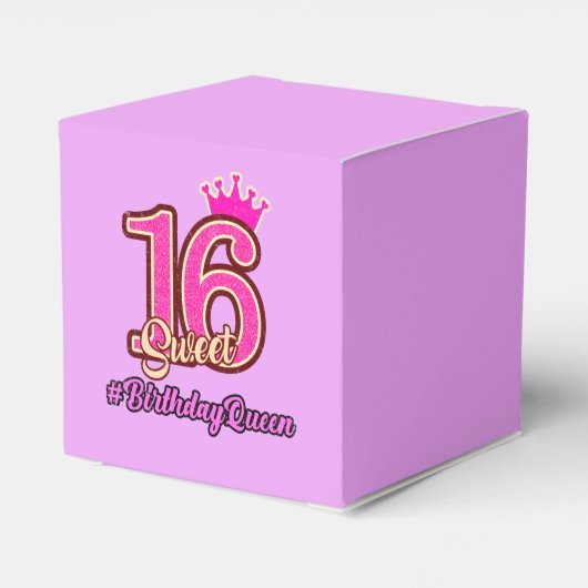 Sweet sixteenプリンセスクラウン16誕生日クイーン フェイバーボックス (裏面サイド)