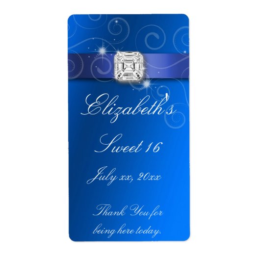 Sweet sixteenボトル用ラベル ラベル (正面)