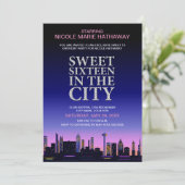 Sweet sixteenポスターパーティの招待状 招待状 (スタンド正面)