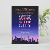 Sweet sixteenポスターパーティー 招待状 (スタンド正面)