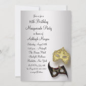 Sweet sixteenマスカレードパーティー 招待状 (裏面)