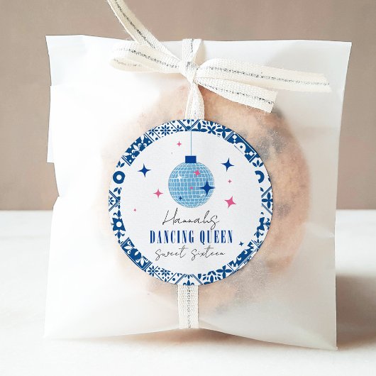 Sweet sixteenマンマミア踊りクイーンディスコ ラウンドシール