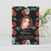 Sweet sixteenメキシカンフィエスタフローラ写真 招待状 (スタンド正面)