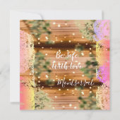 Sweet sixteenヴィンテージボーターコイズ金ゴールド 素朴 サンキューカード (裏面)