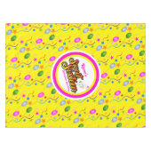 sweet sixteen上のバルーンとストリーマカラフルー テーブルクロス (正面(横))