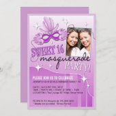 SWEET SIXTEEN仮装招待状 招待状 (正面/裏面)