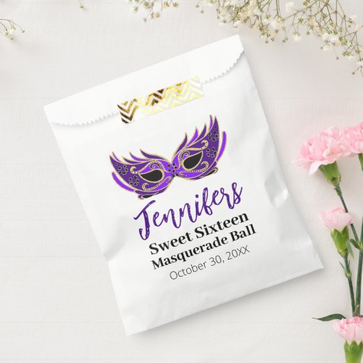 Sweet sixteen仮面舞踏会の好意バッグ フェイバーバッグ (封をした状態)