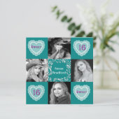 SWEET SIXTEEN光誕生日招待状 招待状 (スタンド正面)