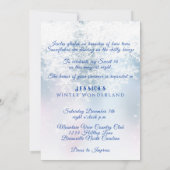 Sweet sixteen冬ワンダーランドパインツリーズスノー 招待状 (裏面)