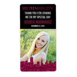 Sweet sixteen及び市水瓶ラベル ラベル