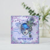 Sweet sixteen孔雀マスカレードパーティー 招待状 (スタンド正面)