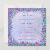 Sweet sixteen孔雀マスカレードパーティー 招待状 (裏面)