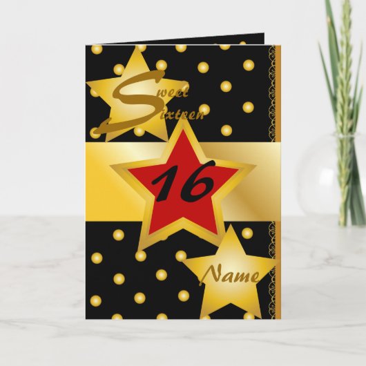 Sweet sixteen招待状カスタマイズ 招待状 (正面)