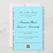 Sweet sixteen招待状ネオングローライト 招待状 (裏面)