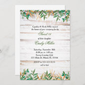 Sweet sixteen招待状素朴緑 招待状 (正面/裏面)