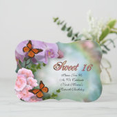 Sweet sixteen招待状蝶花 招待状 (スタンド正面)
